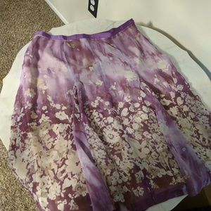 Worthington purple skirt size 10